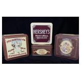 (4) Vintage Hersheys Chocolate Collector Tins
