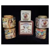 (7) Vintage Hersheys Chocolate Collector Tins