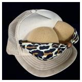 Novelty booby trucker hat