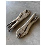 2 pairs of vice grips