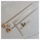 Squares and bar clamps