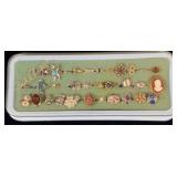 Vintage Sarah Coventry Box w/ 34 Silver & Gold >