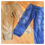 (2) Wrangler 32x30 Insulated Jeans & Work Pants