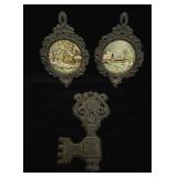 Vintage Cast Iron Wall Hangings