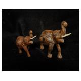 Vintage wooden hand carved iron wood, lucky
