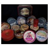 (17) Vintage Collector Tins