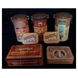 (7) Vintage Decorative Collector Tins
