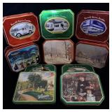 (10) Vintage Collector Tins Russell Stouffer, >