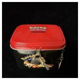 2000 Pokï¿½mon Collector Tins Coin Bank w/ keys