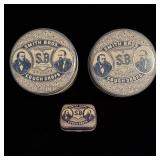 (3)Vintage Smith Bros Cough Drops Advertising Tins