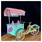 1:10 scale diecast alloy tricycle ice cream truck