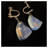 Sterling Silver Japan Opalescent Glass Reverse
