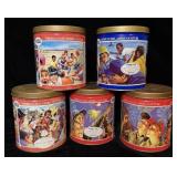 (5) Vintage Trails End Goumet Popcorn Collector>