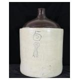 5gal Buckeye Pottery Co. Blue Ribbon Stoneware  >