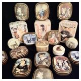 (19) Vintage cat tins