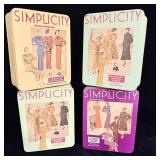 Vintage Simplicity Pattern Book Sewing Tins
