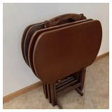 TV tray set with stand
