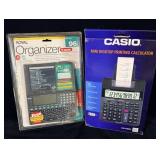 Vintage Casio Mini Desktop Printing Calculator &>