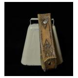 Vintage Cowbell w/hand Tooled leather strap