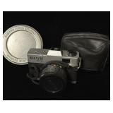 Vintage Kodak Film Tin & Maxim MF-IX Camera w/case