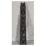 Heavy Vintage Handcarved Model Totem Pole 22'