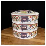 Japanese Mizuko Porcelain 3-Tier Stacking Bowl Set