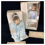 Heritage collection porcelain collector dolls