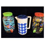 (3) Vintage Water Jugs & Pitcher