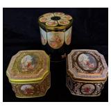Vintage Victorian Style Tea Tins Meister & Others
