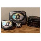 (4)Vintage Singer Sewing Machine Bristol Ware Tins