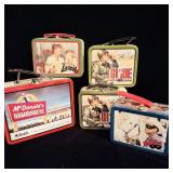 Vintage tin lunchboxes G.I. Joe, Lassie, the Lone