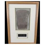 Framed Axe Head found at  Anderson Camp