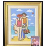 Elke Sommer  Oil on canvas painting ï¿½Summer Loveï¿½