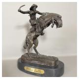 Bronze Frederick Remington statue titled ï¿½Bronco