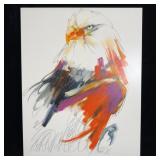 2016 Original Water Signed Sara Rogers Raptor >