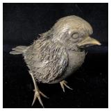 Handmade Sterling Silver standing Bird sculpture >