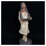 Ralph Crawford, untitled sculpture of Native >
