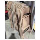 (14) metal folding chairs