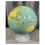 Nystrom Vintage Sculptural Relief World Globe