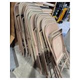 (14) metal folding chairs