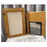 (2) Locking Medicine Cabinets 25 x 19 x 6 and