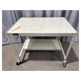 Metal rolling storage cart with power 36ï¿½ x 26ï¿½ x
