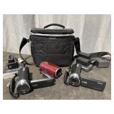 Sony HD Cameras & Misc. batteries, carrying case