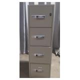 Phoenix fireproof waterproof locking metal filing