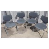 (4) stackable children's chairs