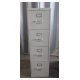 Metal 4 drawer filing cabinet 52x28x15