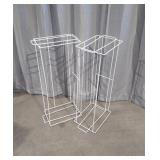 (2) Metal wire ball racks