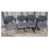 (4) stackable children's chairs