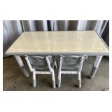 height-adjustable kids' activity table and 2