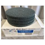 (4) 14ï¿½ Blue scrubbing pads